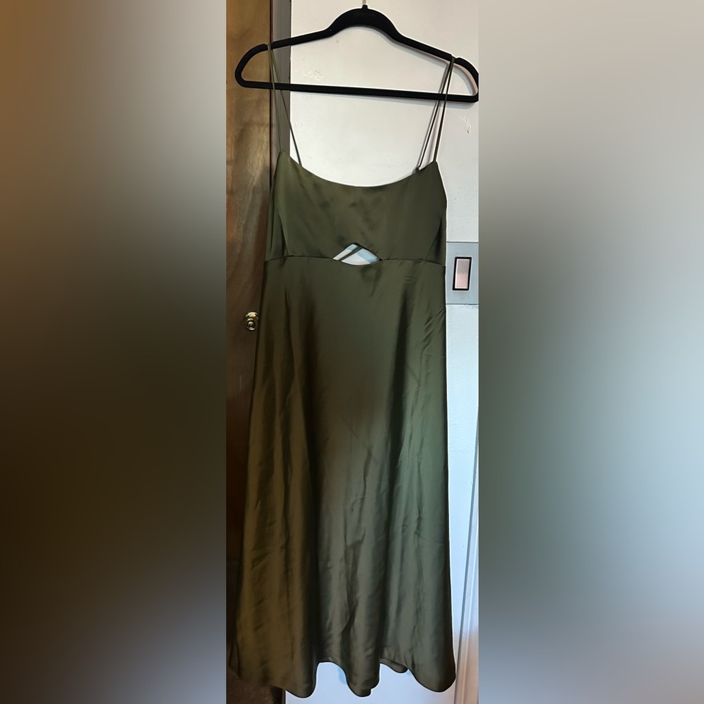 Vegan Banana Republic Cutout Midi Slip Dress 18